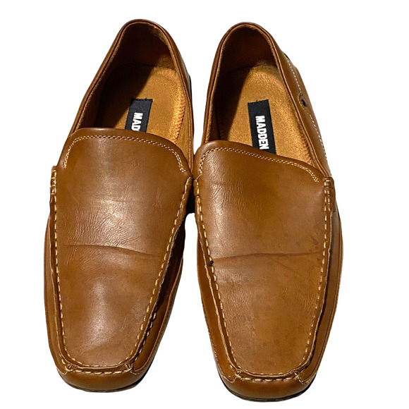 Madden Mens Brown Loafer Driving Shoe 